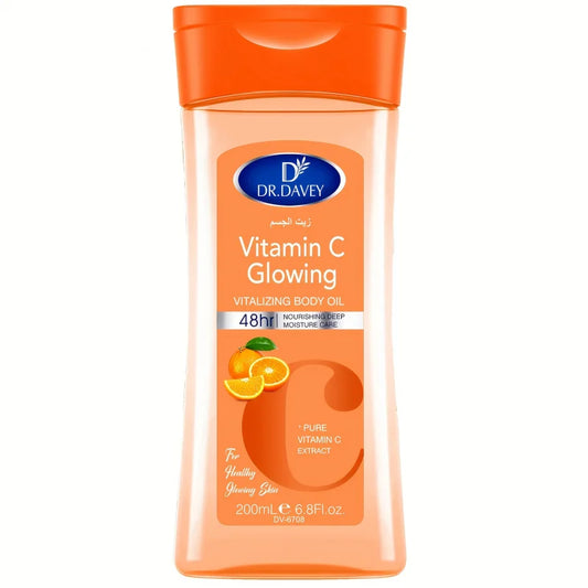 DR.DAVEY Vitamin C Body Treatment & Massage Oil – Deep Moisturizing Glow Booster