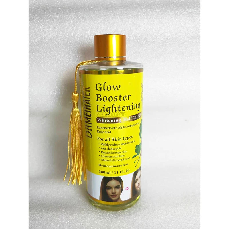 Glow Booster Body Brightening Massage Oil – Arbutin & Kojic Acid Skin Tone Corrector