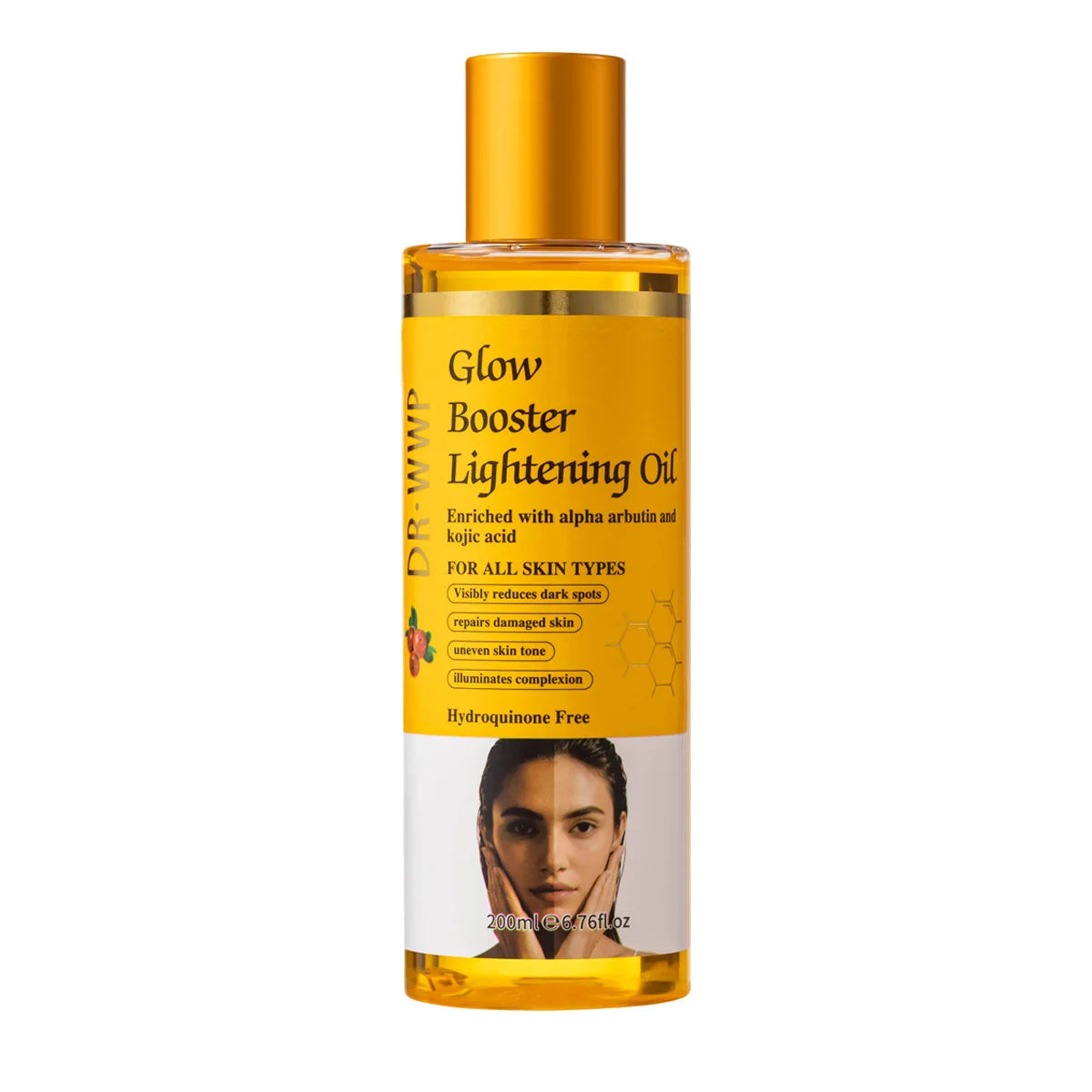 Glow Booster Body Brightening Massage Oil – Arbutin & Kojic Acid Skin Tone Corrector