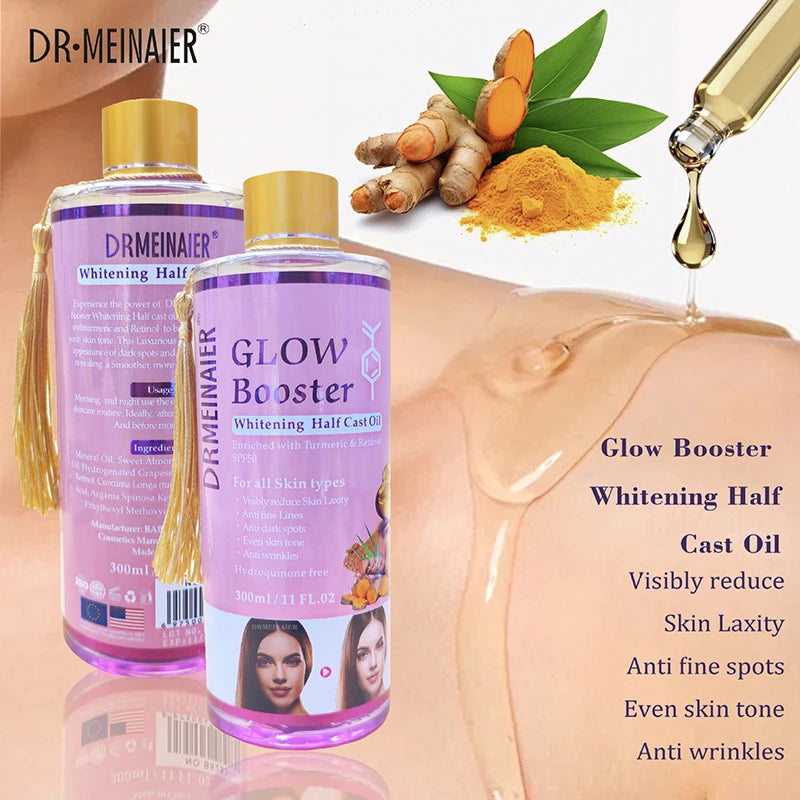 Glow Booster Body Brightening Massage Oil – Arbutin & Kojic Acid Skin Tone Corrector