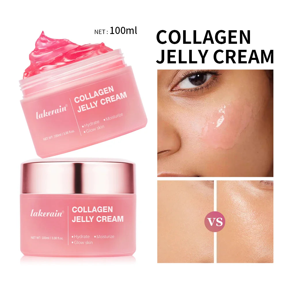 Lakerain Collagen Jelly Face Cream – Niacinamide Moisturizer for Firming & Glowing Skin