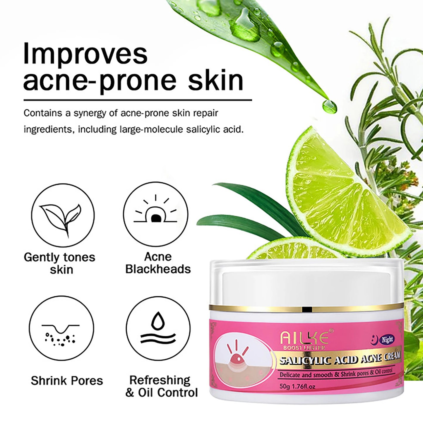 AILKE Whitening & Brightening Skin Care Set – Dark Spots, Acne & Glow