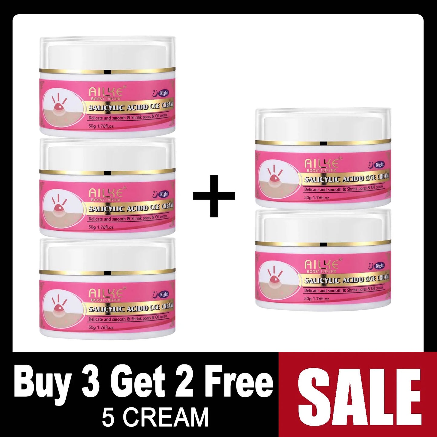 AILKE Whitening & Brightening Skin Care Set – Dark Spots, Acne & Glow