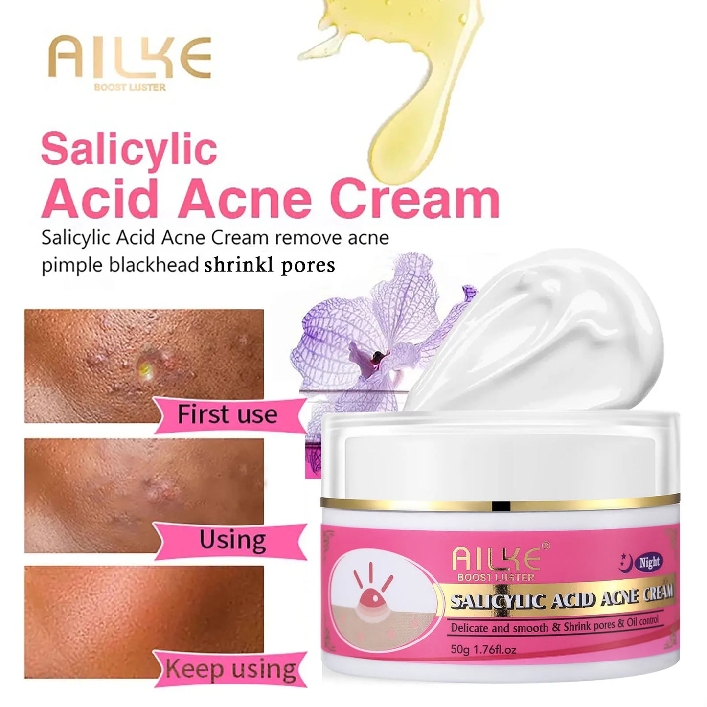 AILKE Whitening & Brightening Skin Care Set – Dark Spots, Acne & Glow