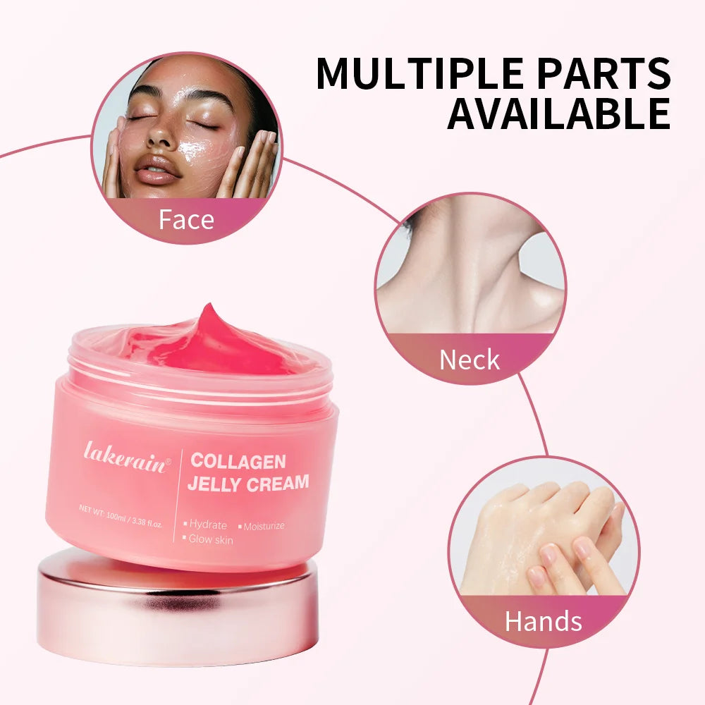 Lakerain Collagen Jelly Face Cream – Niacinamide Moisturizer for Firming & Glowing Skin